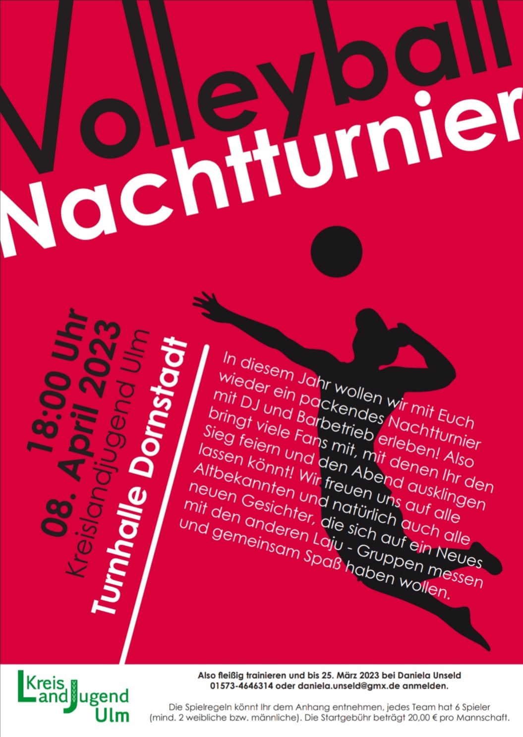 Volleyball Nachttunier der Kreislandjugend Ulm