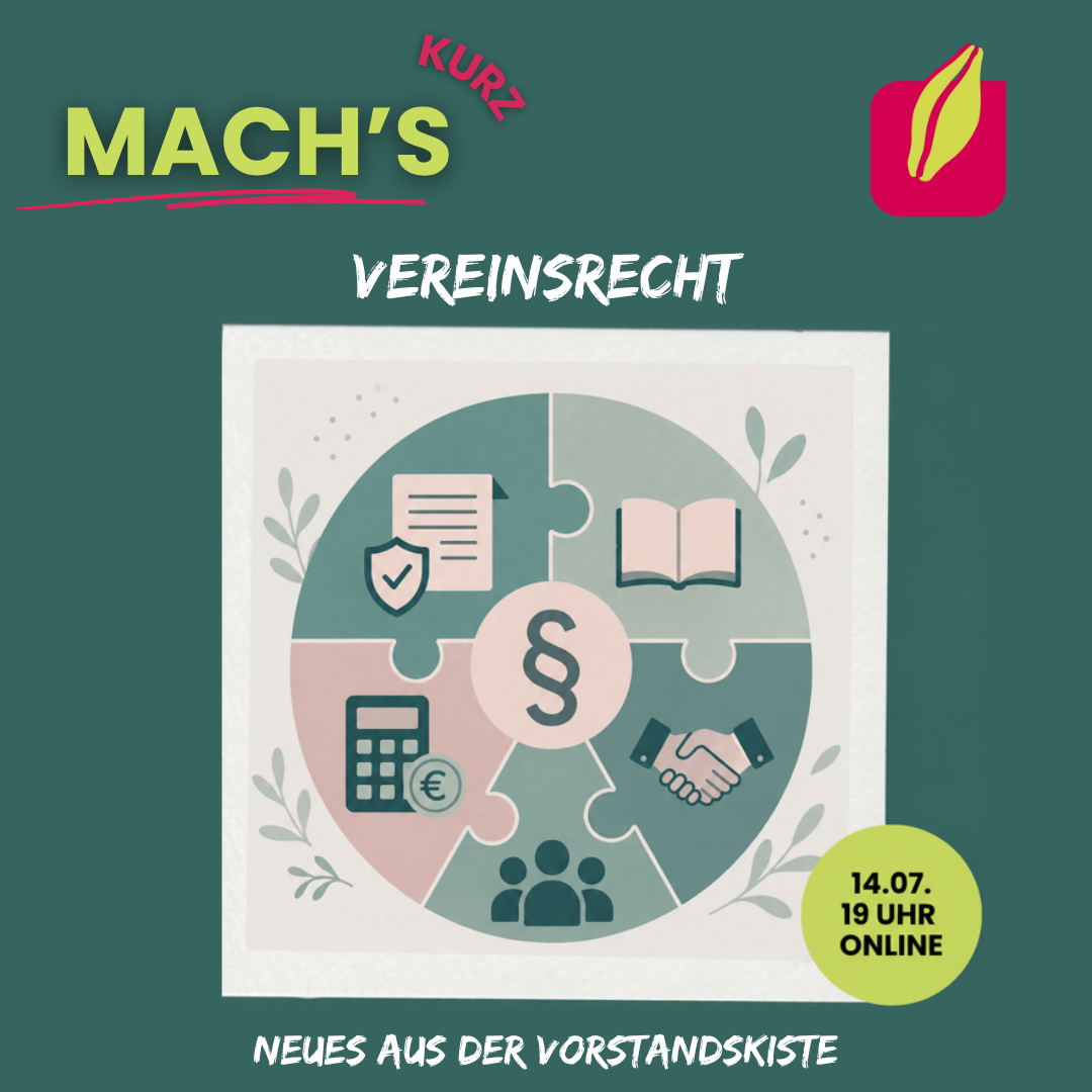 Mach’s kurz: Vereinsrecht Mach’s kurz: Vereinsrecht